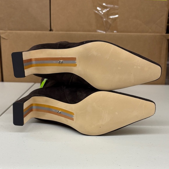 Sam Edelman Sylvia Knee High Boot Heeled Boots Chocolate Brown - Picture 4 of 4